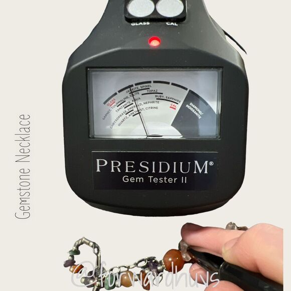 Semi-Precious Gemstone Cluster Necklace - Picture 8 of 11